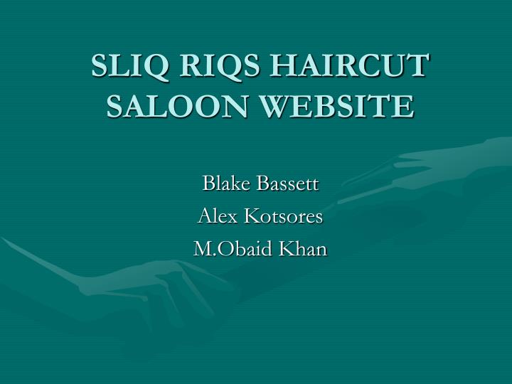 sliq riqs haircut saloon website