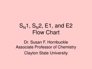 S N 1, S N 2, E1, and E2 Flow Chart