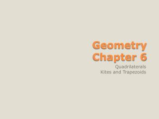 Geometry Chapter 6