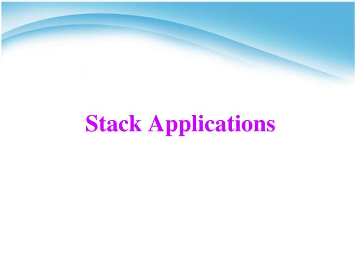 stack applications
