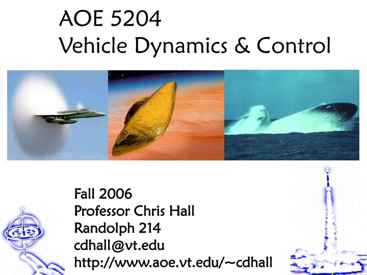 aoe 5204 vehicle dynamics control