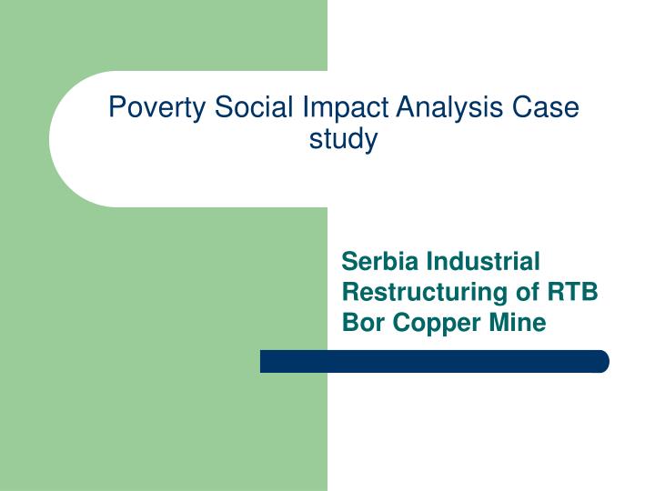 poverty social impact analysis case study