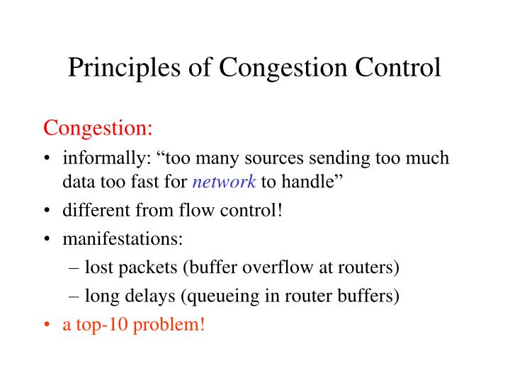principles of congestion control