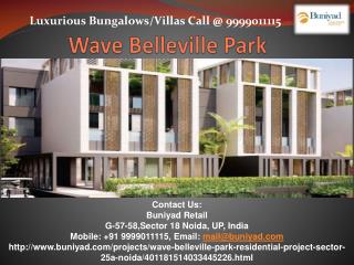 Wave Belleville Park Villas in Sector 25 Noida