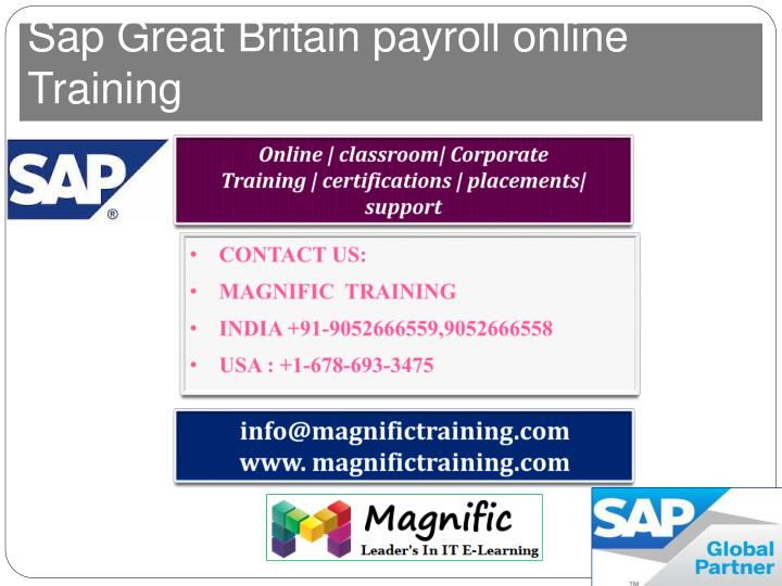 sap g reat britain payroll online training