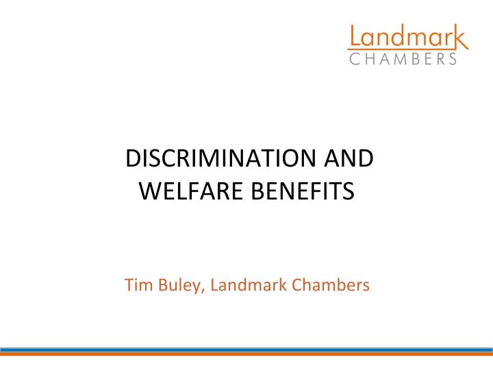 discrimination and welfare benefits