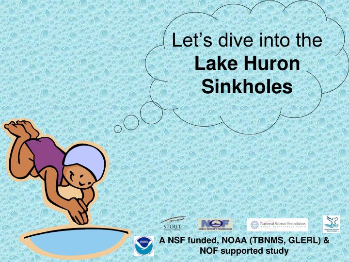 let s dive into the lake huron sinkholes