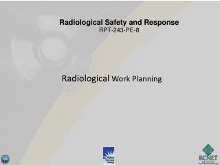 Radiological Work Planning