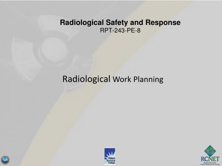 radiological work planning