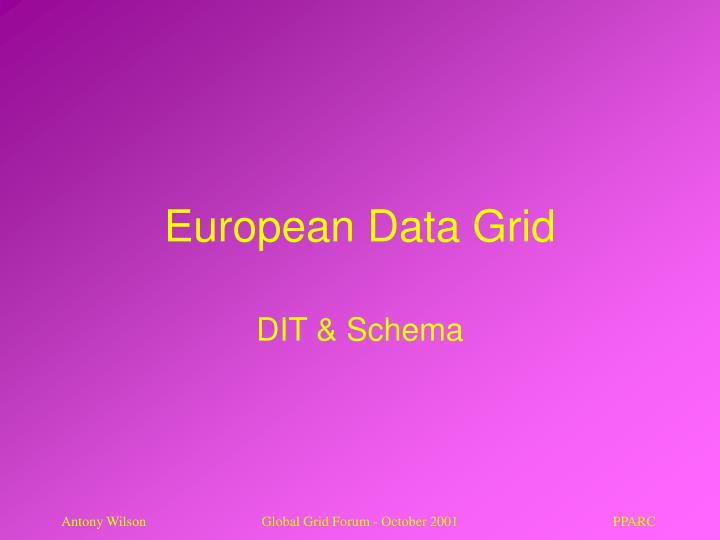 european data grid