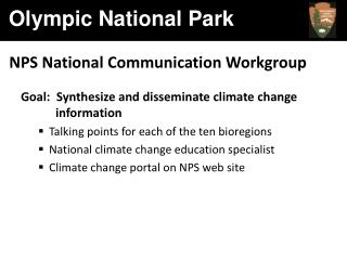 NPS National Communication Workgroup