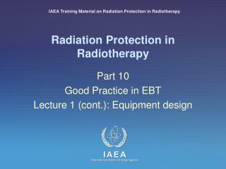 Radiation Protection in Radiotherapy