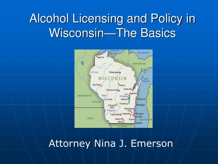 alcohol licensing and policy in wisconsin the basics