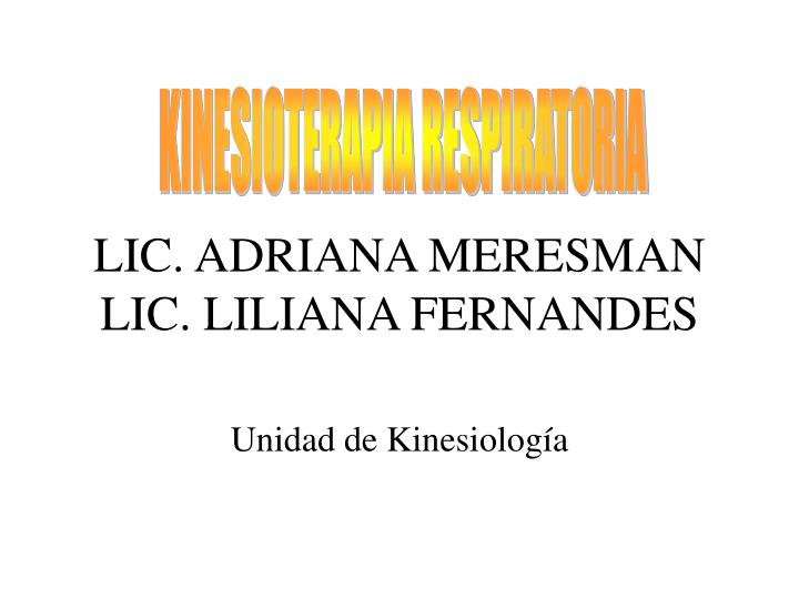 lic adriana meresman lic liliana fernandes