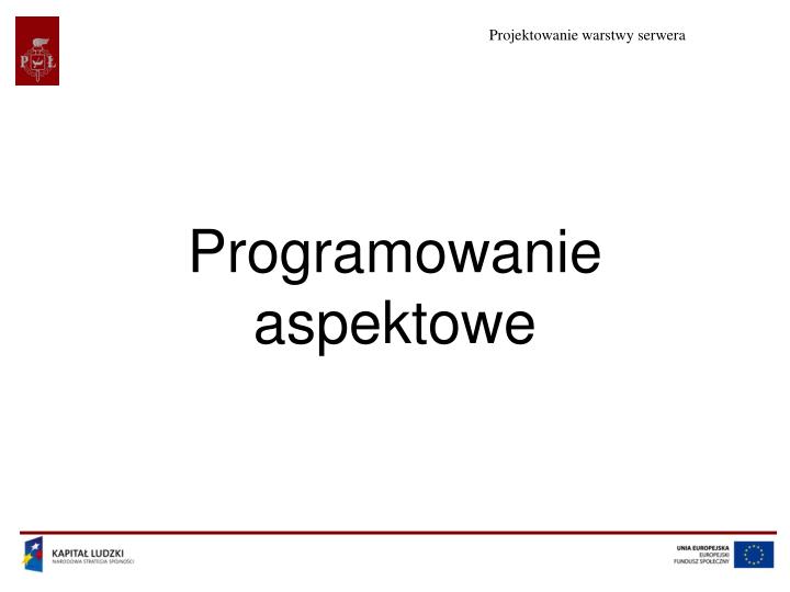 programowanie aspektowe