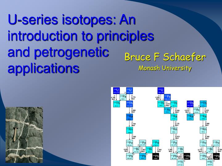 u series isotopes an introduction to principles and petrogenetic applications