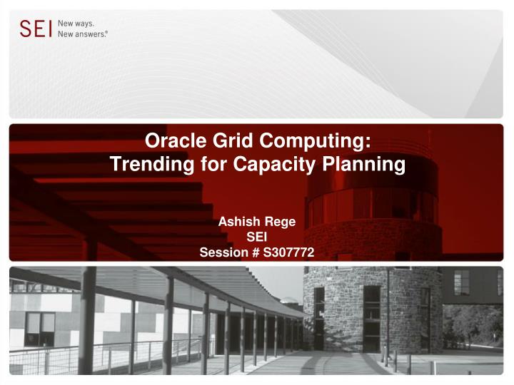oracle grid computing trending for capacity planning