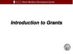 Introduction to Grants - slide 1