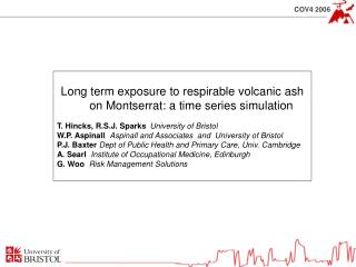 Long term exposure to respirable volcanic ash on Montserrat: a time series simulation