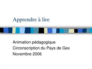 apprendre lire