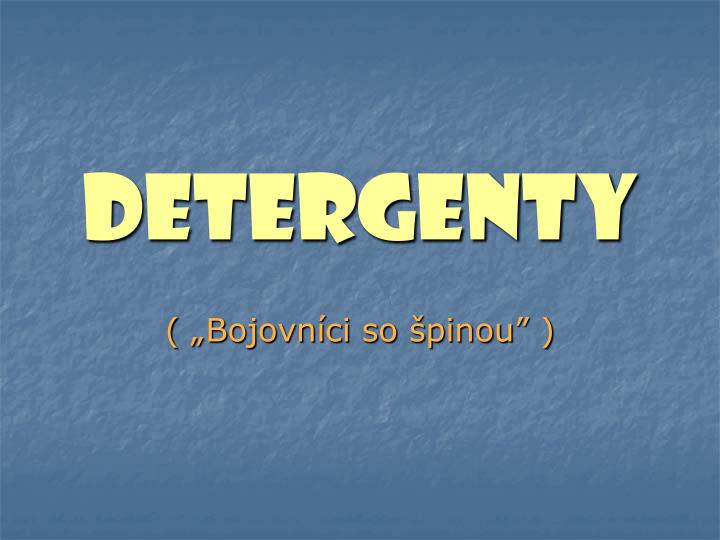 detergenty