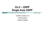 Ch.2 – OSPF Single Area OSPF - slide 1