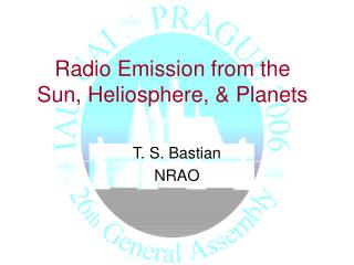 Radio Emission from the Sun, Heliosphere, &amp; Planets