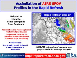 Assimilation of AIRS SFOV Profiles in the Rapid Refresh