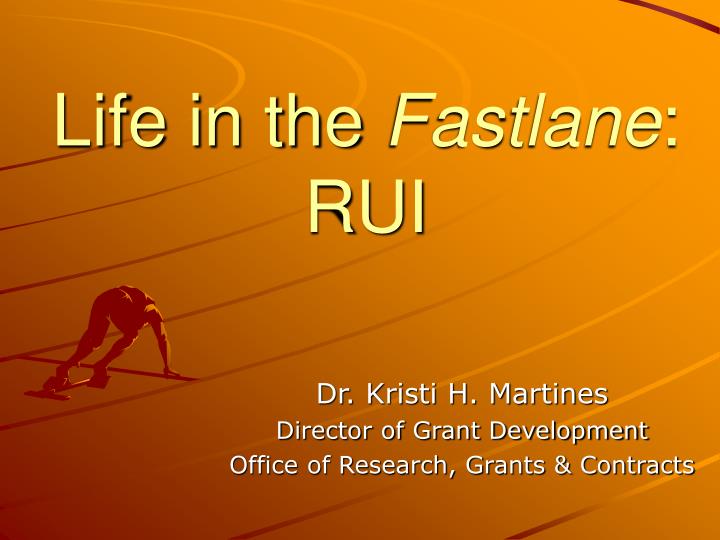 life in the fastlane rui