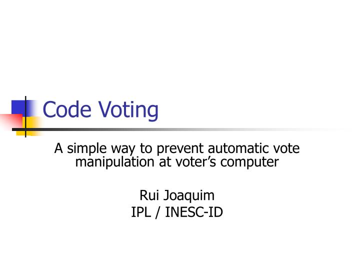 code voting