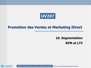 promotion des ventes et marketing direct