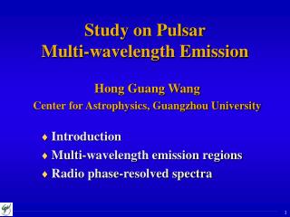 Study on Pulsar Multi-wavelength Emission