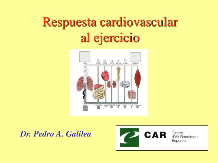 respuesta cardiovascular al ejercicio