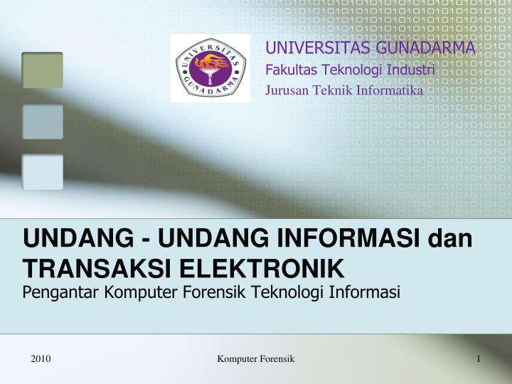 undang undang informasi dan transaksi elektronik