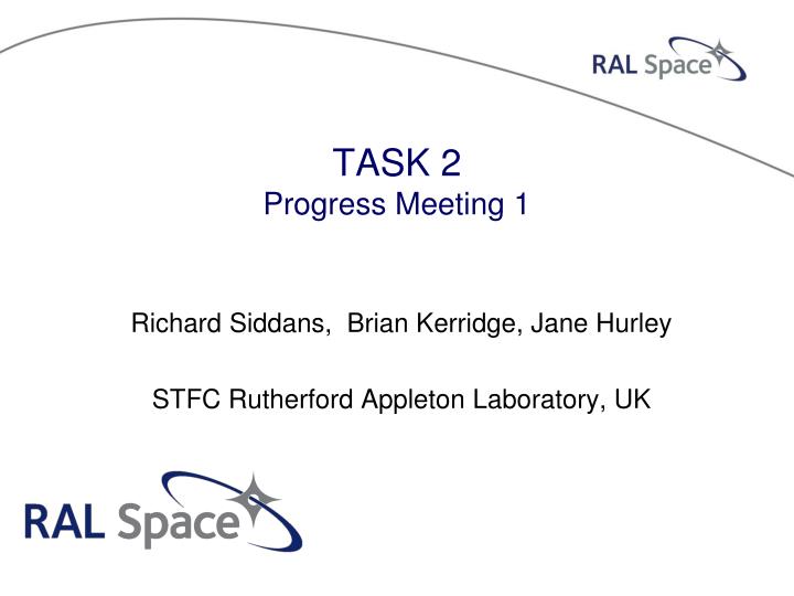 task 2 progress meeting 1