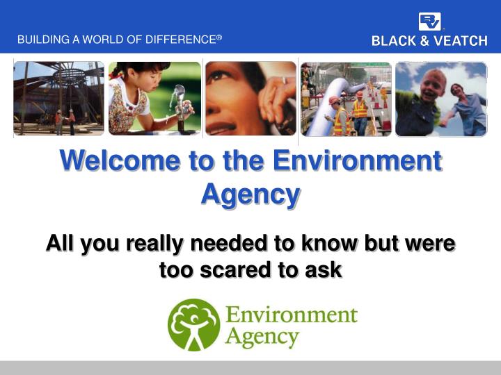 welcome to the environment agency