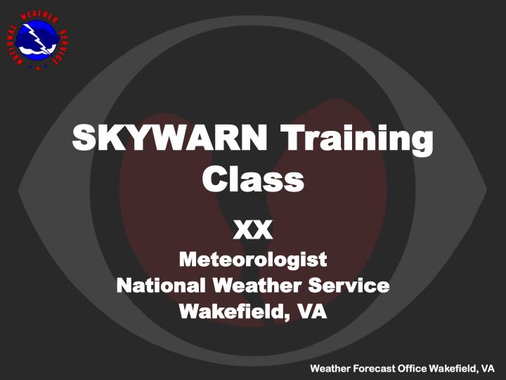 skywarn training class