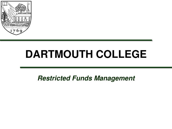 PPT - DARTMOUTH COLLEGE PowerPoint Presentation, free download - ID:3365916