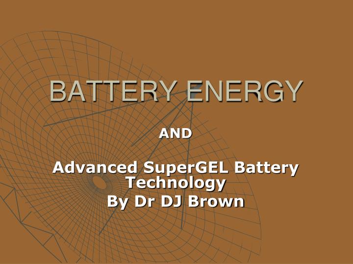 battery energy