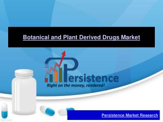Botanical and Plant Derived Drugs Market - Global Industry A