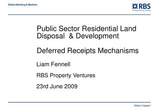 Public Sector Residential Land Disposal &amp; Development Deferred Receipts Mechanisms