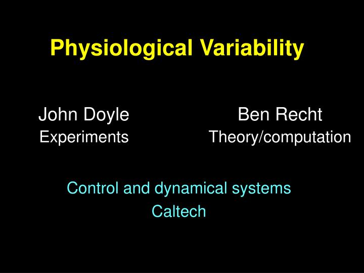 physiological variability