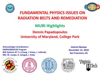 FUNDAMENTAL PHYSICS ISSUES ON RADIATION BELTS AND REMEDIATION