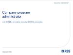 Company program administrator - slide 1