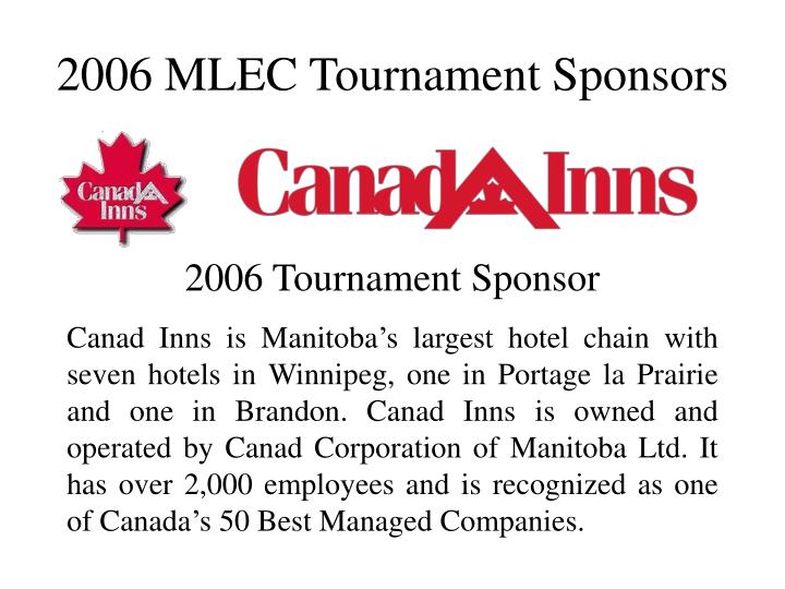 2006 mlec tournament sponsors