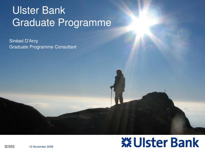 ulster bank graduate programme