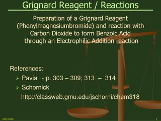 Grignard Reagent / Reactions