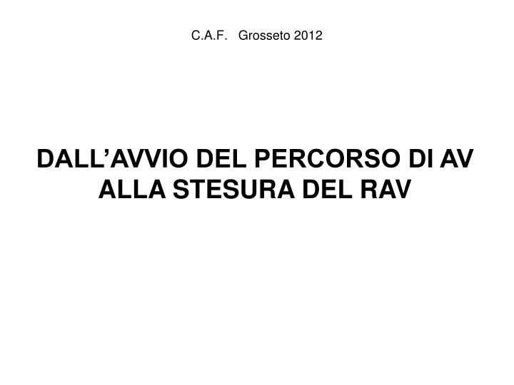 c a f grosseto 2012