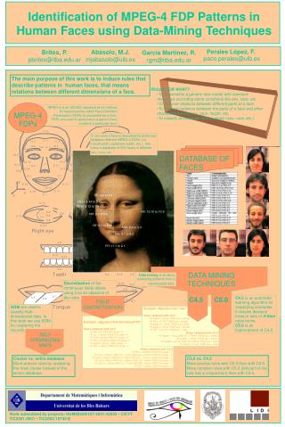 Identification of MPEG-4 FDP Patterns in Human Faces using Data-Mining Techniques