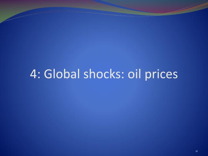 4 global shocks oil prices